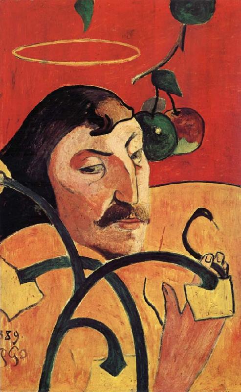 Paul Gauguin Portrait cbarge de Gauguin oil painting picture